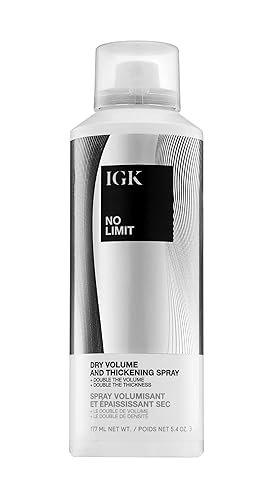 IGK No Limit Dry Volume & Thickening Spray, 5.4 oz - Hair Volume Booster & Texturizer