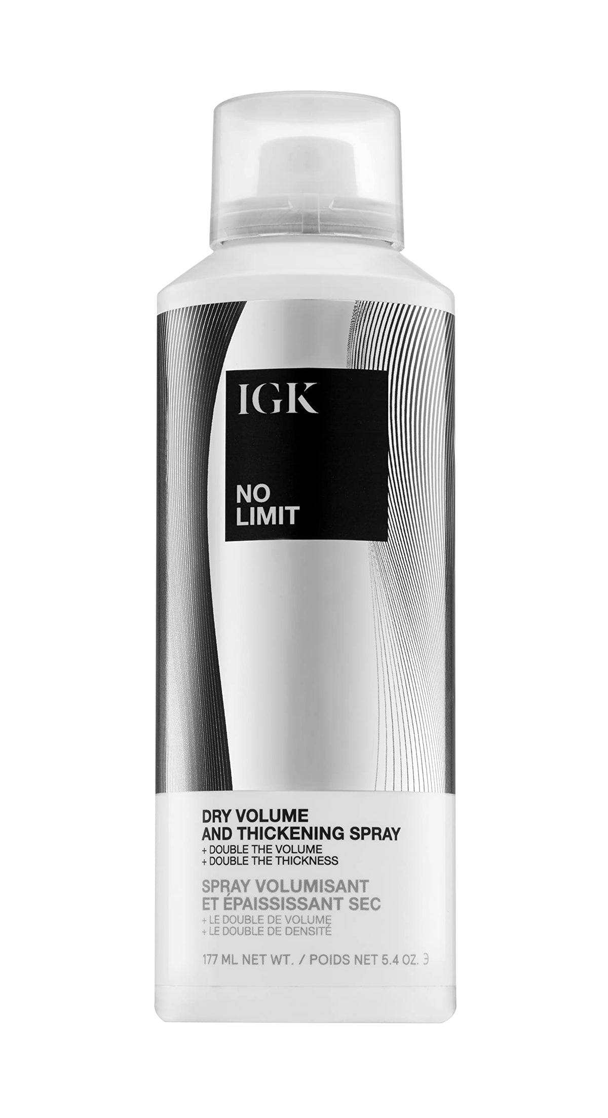 IGK NO LIMIT Dry Volume  Thickening Spray  Touchable  Fullness  Hold  Vegan  Cruelty Free 54 Oz