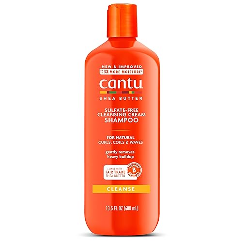 Cantu Shea Butter Sulfate-Free Cleansing Cream Shampoo, 13.5 Oz for Natural Hair