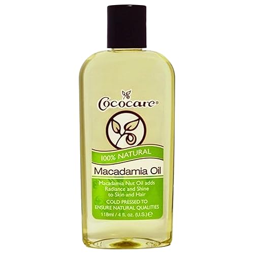 Cococare Natural Macadamia Oil - Deep Moisture For Hair & Skin, Lightweight, 4 Oz