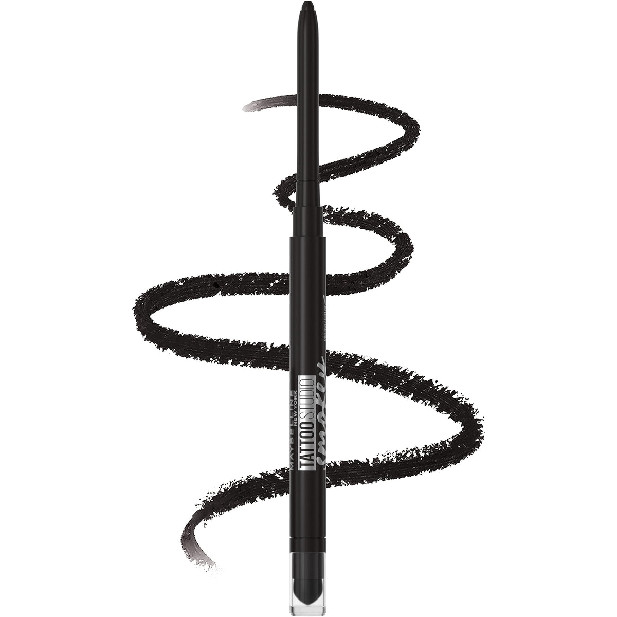 Maybelline Tattoo Studio Gel Eyeliner, Waterproof & Smudge Resistant, Pitch Black, 0.01 Oz