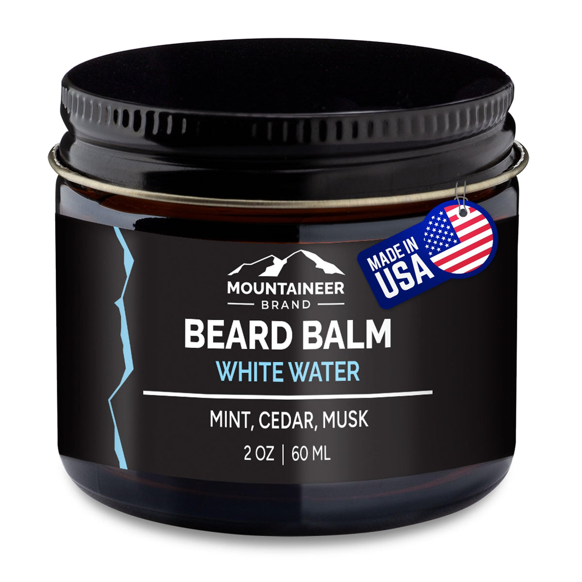 Mountaineer Brand Beard Balm For Men | All-Natural Moisturizer & Conditioner | 2Oz White Water Scent