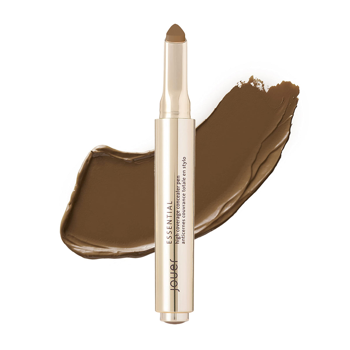 Jouer High Coverage Concealer Pen - Café Au Lait, Cream Concealer For Dark Circles & Contour