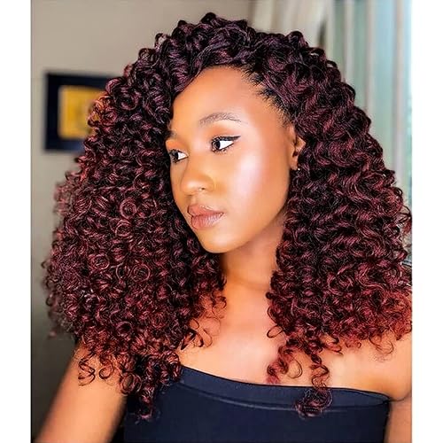 Losmoeer 8 Packs 12 Inch Ocean Wave Crochet Hair, Short Curly Braids, T1B/Bug# Synthetic