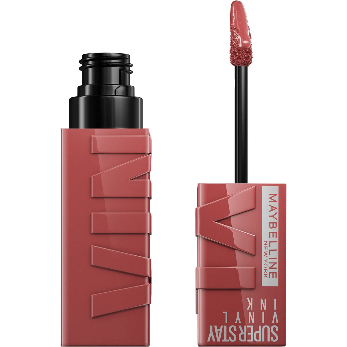 Maybelline Super Stay Vinyl Ink Lip Color, Highly Pigmented, Peppy Pink, 0.14 Fl Oz