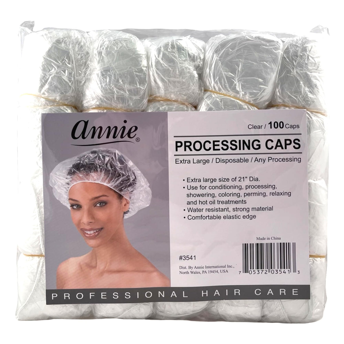 ANNIE' Extra Large Processing Caps Clear 100 Caps (1 pack)