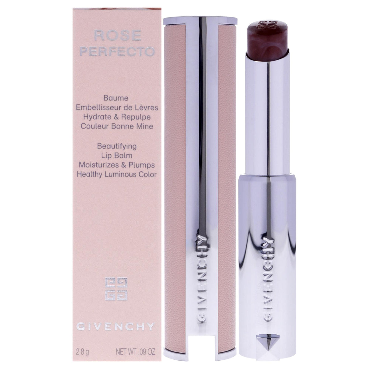 Givenchy Rose Perfecto Lip Balm N501 Spicy Brown - 0.09 Oz Plumping Balm For Women