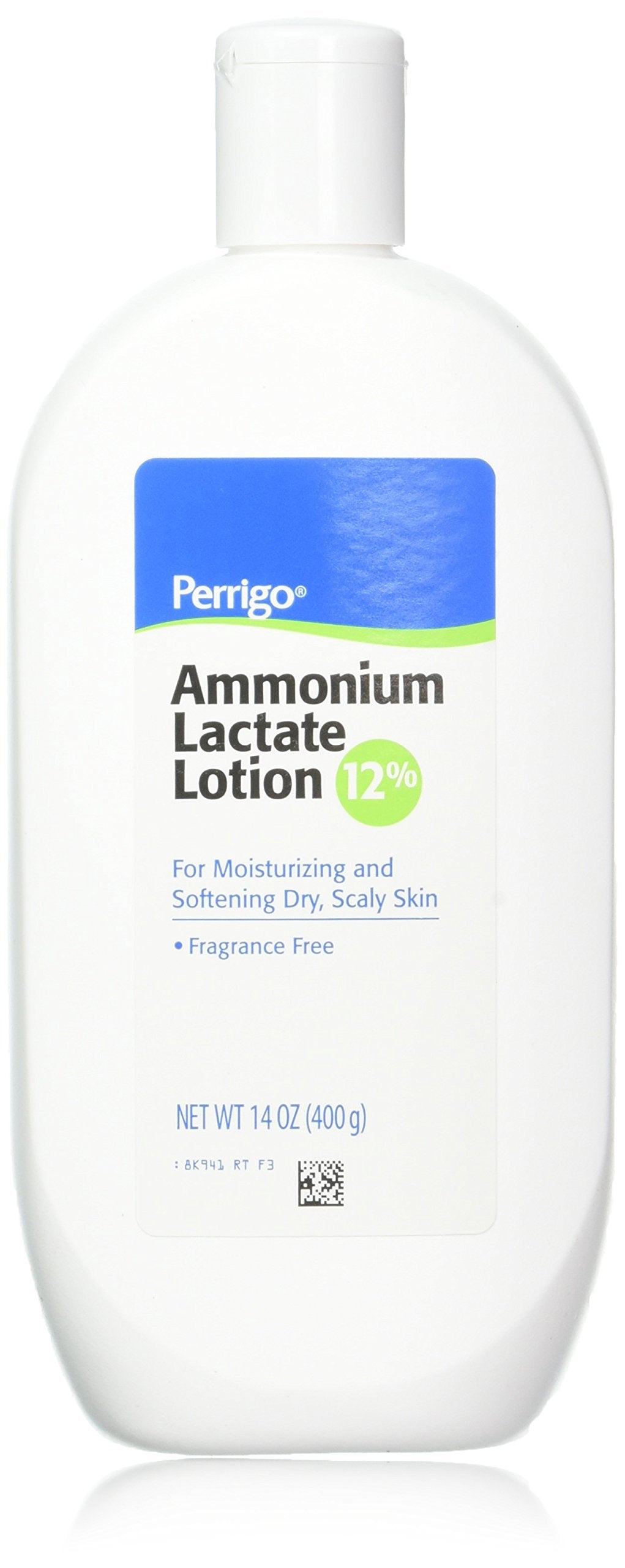 Ammonium Lactate Lotion 12% - Moisturizing Cream, Fliptop, 400G (14Oz) - White