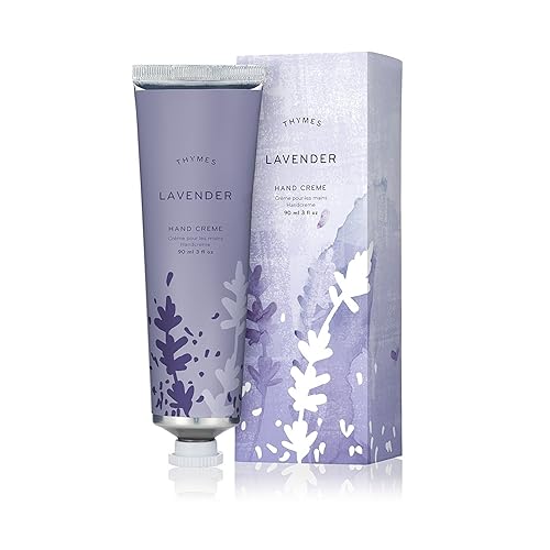 Thymes Lavender Hand Cream - 3 Fl Oz Moisturizing Lotion For Soft Skin