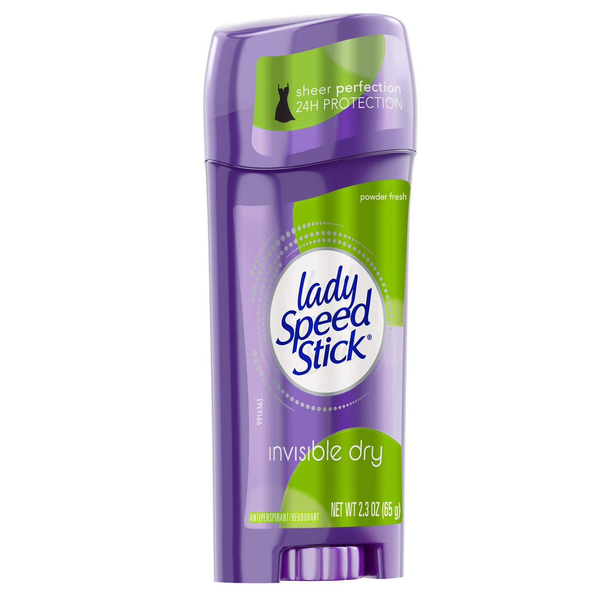 Lady Speed Stick Antiperspirant Deodorant, Invisible Dry Powder, 2.3 Oz, 12 Pack, Purple