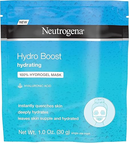 Neutrogena Hydro Boost Hydrating Hydrogel Mask, 1 Ounce (4 Pack) - Intensive Moisture