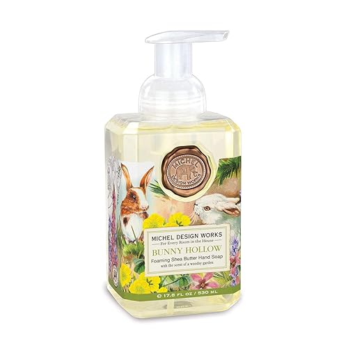 Michel Design Works Bunny Hollow Foaming Hand Soap, 17.8 Fl Oz, Light Yellow