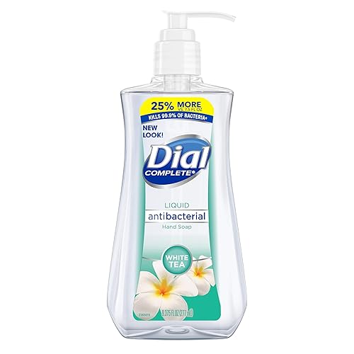 Dial Liquid Hand Soap With White Tea & Vitamin E, 9.375 Oz - Nourishing & Refreshing Clean