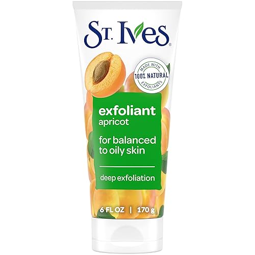 St. Ives Fresh Skin Apricot Face Scrub - Deep Exfoliator For Clean, Glowing Skin, 6 Oz