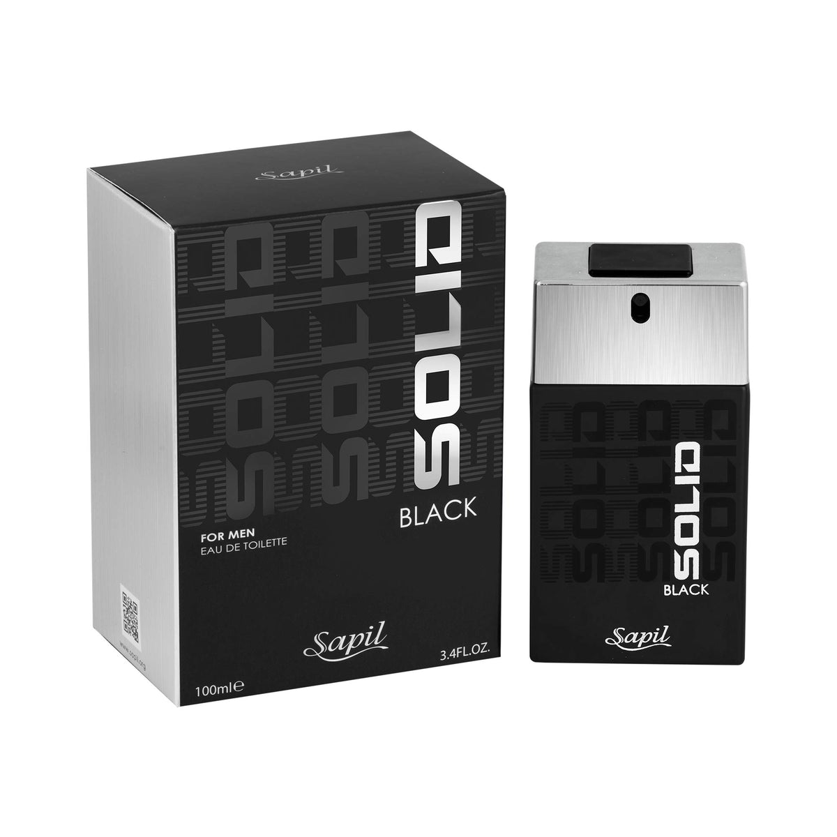 Sapil Solid Black for Men 34 Fl Oz  100ml