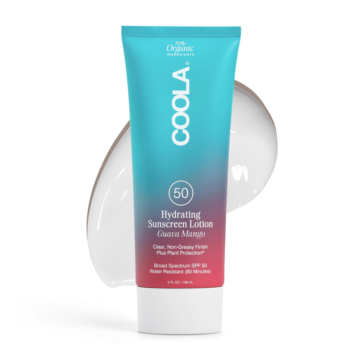 Coola Organic Sunscreen Spf 50 - Vegan Guava Mango Lotion, 5 Fl Oz, Daily Protection