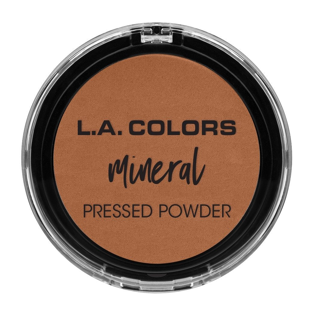 L.A. Colors Mineral Pressed Powder - Toasted Almond, 1 Ounce, Flawless Finish Makeup