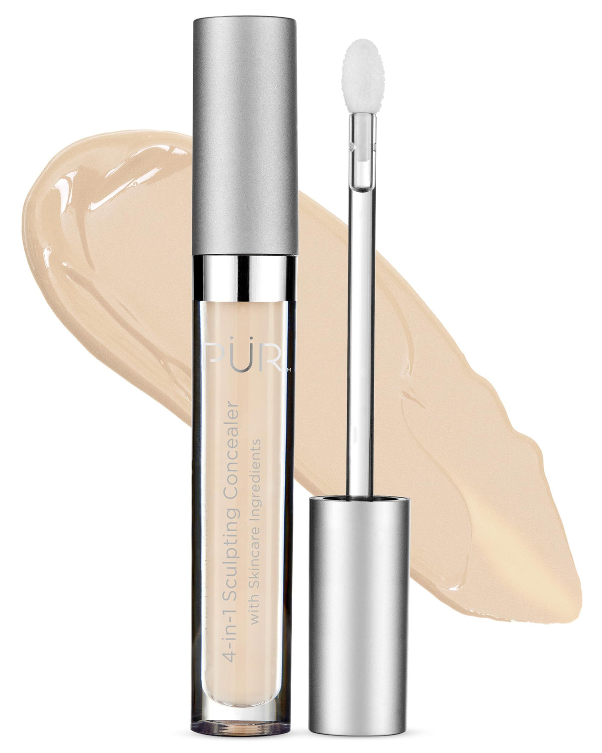 Pur Beauty 4-In-1 Sculpting Concealer - Hydrating Coverage For Dark Circles, Bone, 0.13 Fl Oz