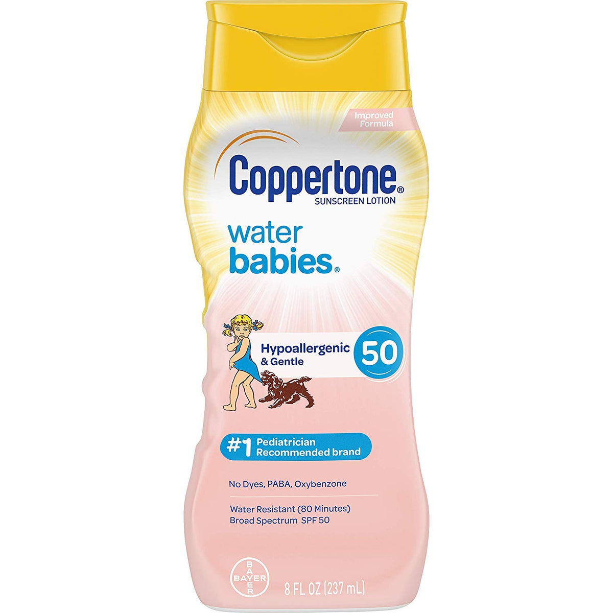 Coppertone Waterbabies Spf 50 Sunscreen Lotion, 8 Fl Oz, 3 Pack - Baby Skin Protection