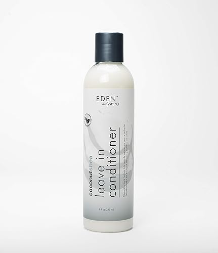 Eden Bodyworks Coconut Shea Leave-In Conditioner, 8 Oz - Moisturizes, Defines Curls, Adds Shine