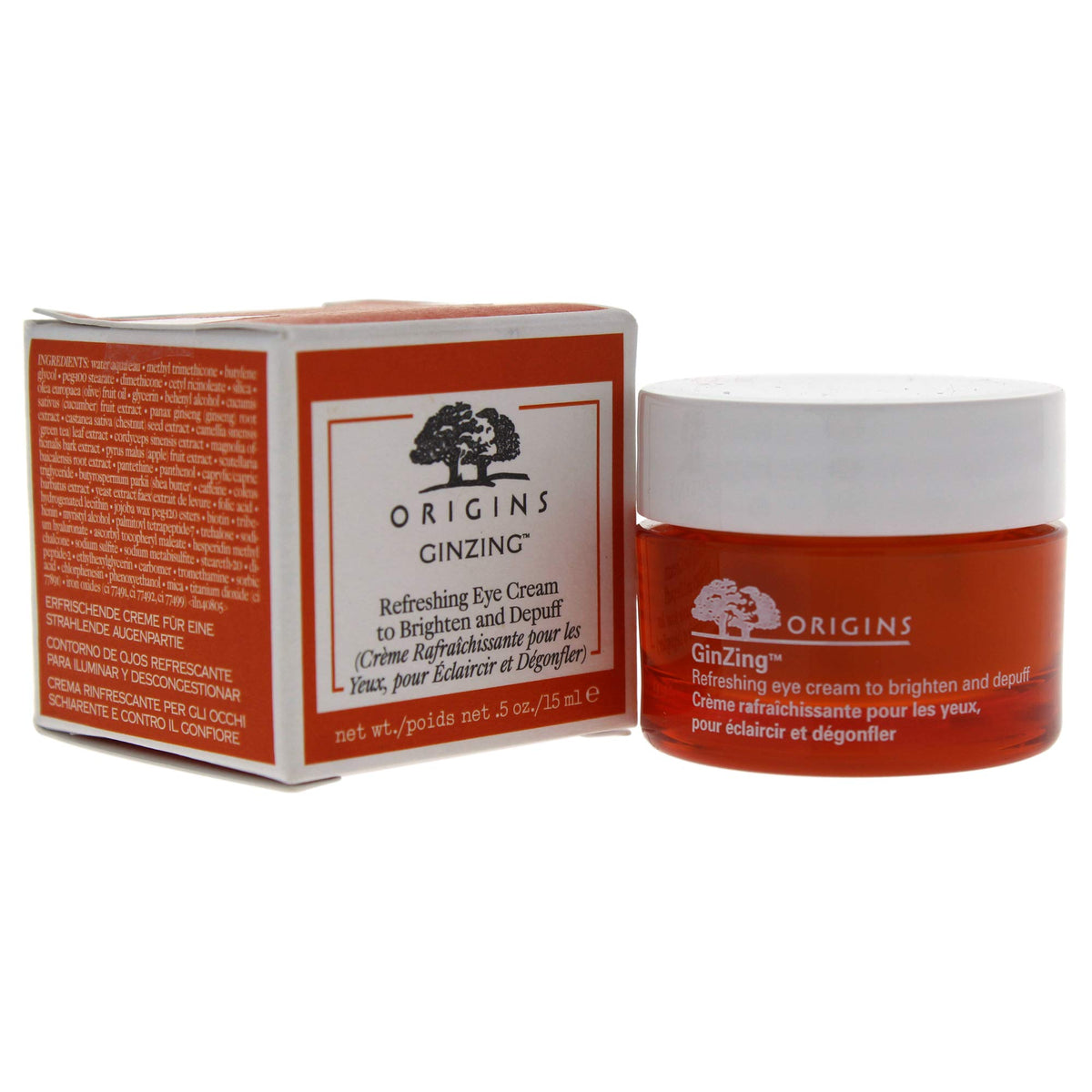 Origins Ginzing Refreshing Eye Cream For Unisex - 0.5 Oz To Brighten & Depuff Eyes