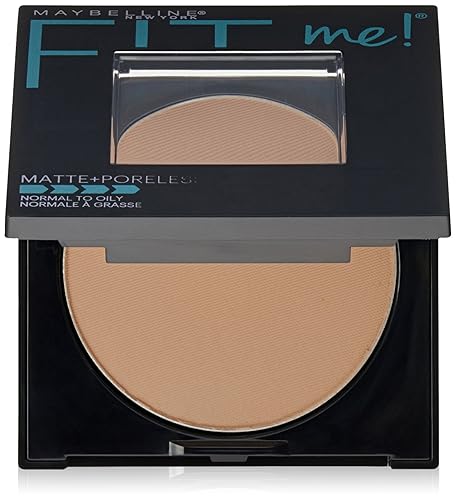 Maybelline Fit Me Matte + Poreless Powder, Natural Tan, 0.3 Ounce - Flawless Finish