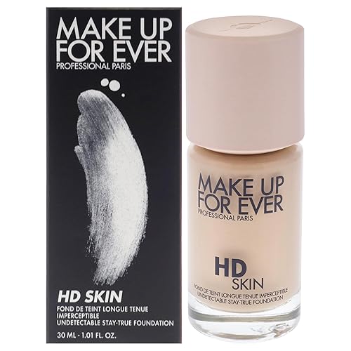 Make Up For Ever Hd Skin Foundation 1N14 Beige - 1.01 Oz Undetectable & Long-Lasting