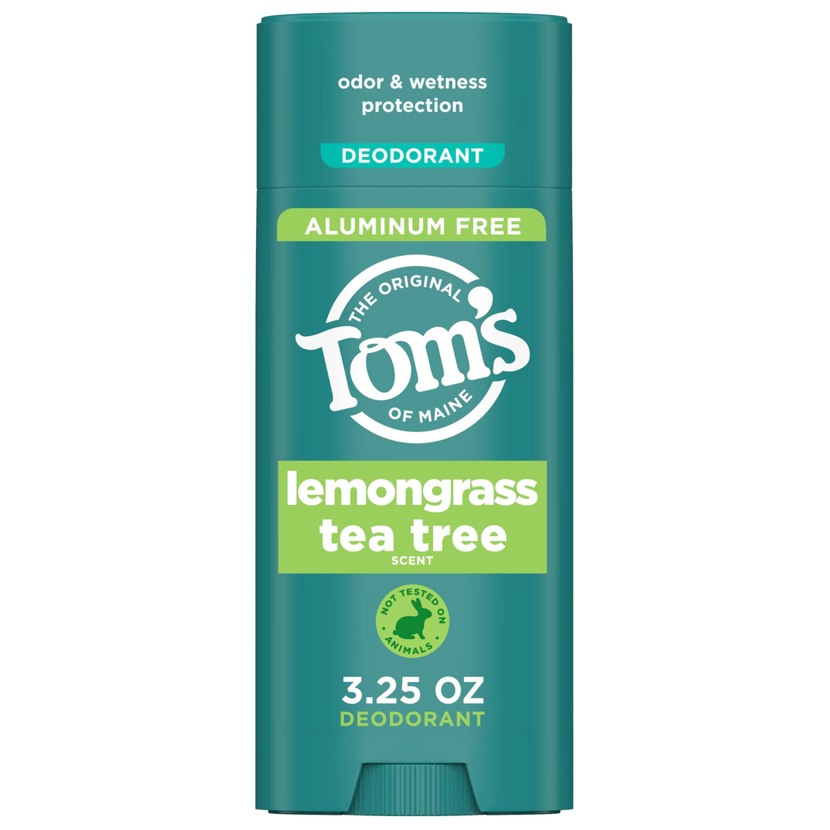 Tom's of Maine Lemongrass Tea Tree Aluminum-Free Deodorant, 3.25 oz - Natural Odor Protection