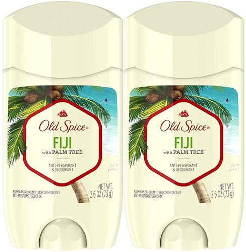 Old Spice Fresh Collection Anti-Perspirant Deodorant, Fiji, 5.2 Oz, Pack Of 2