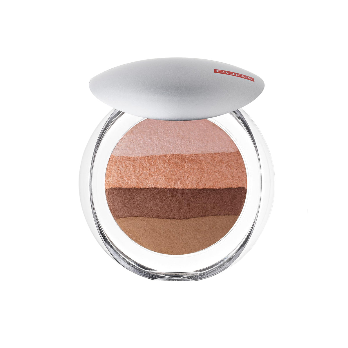 PUPA Milano Luminys Baked Illuminating Blush-Powder, 02 Stripes Naturals, 0.32