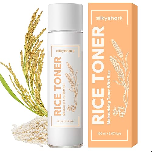 Silkyshark Rice Toner 5.07 Fl Oz - Korean Skin Care, 77.78% Rice Extract, Vegan,