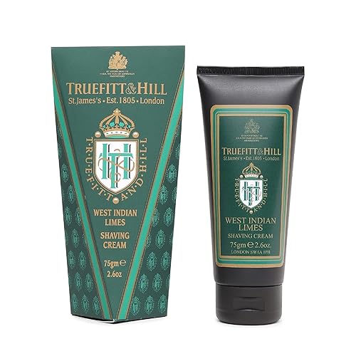 Truefitt & Hill Shaving Cream - West Indian Limes, Glycerin-Based, 2.65 Oz - Luxurious Glide