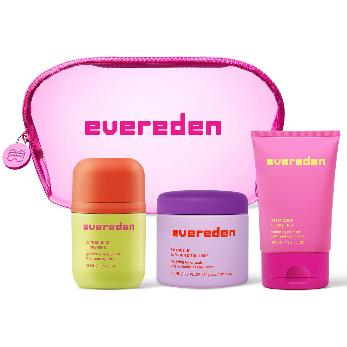 Evereden Pre-Teen Collection: Balancing Cleanser, Gel-Cream Moisturizer & Toner Pads