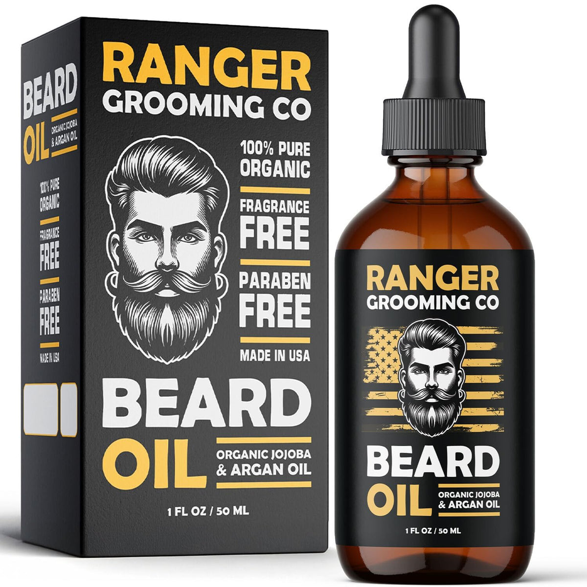 Leven Rose Beard Oil For Men - 100% Pure Natural Softener For Beards & Skin, 1 Fl Oz