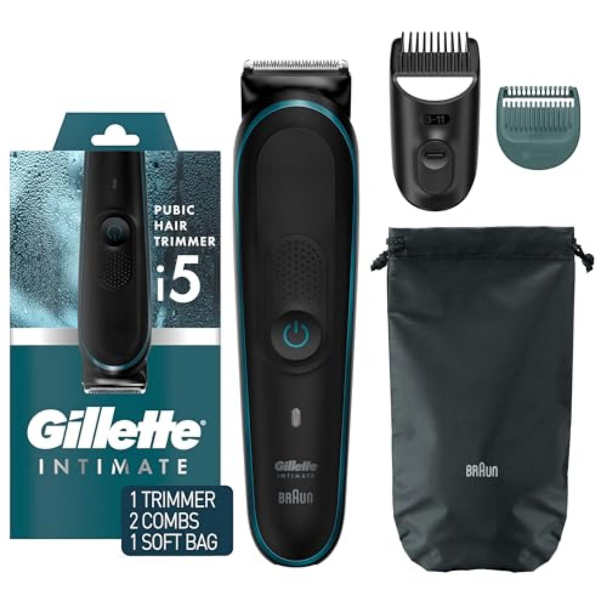 Gillette Intimate Men’S Manscape Trimmer – Waterproof, Cordless, Electric Shaver For Men