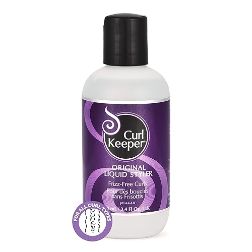 Curl Keeper Anti-Frizz Curl Defining Gel 3.4 Oz - Lightweight Styler for Wavy & Curly Hair