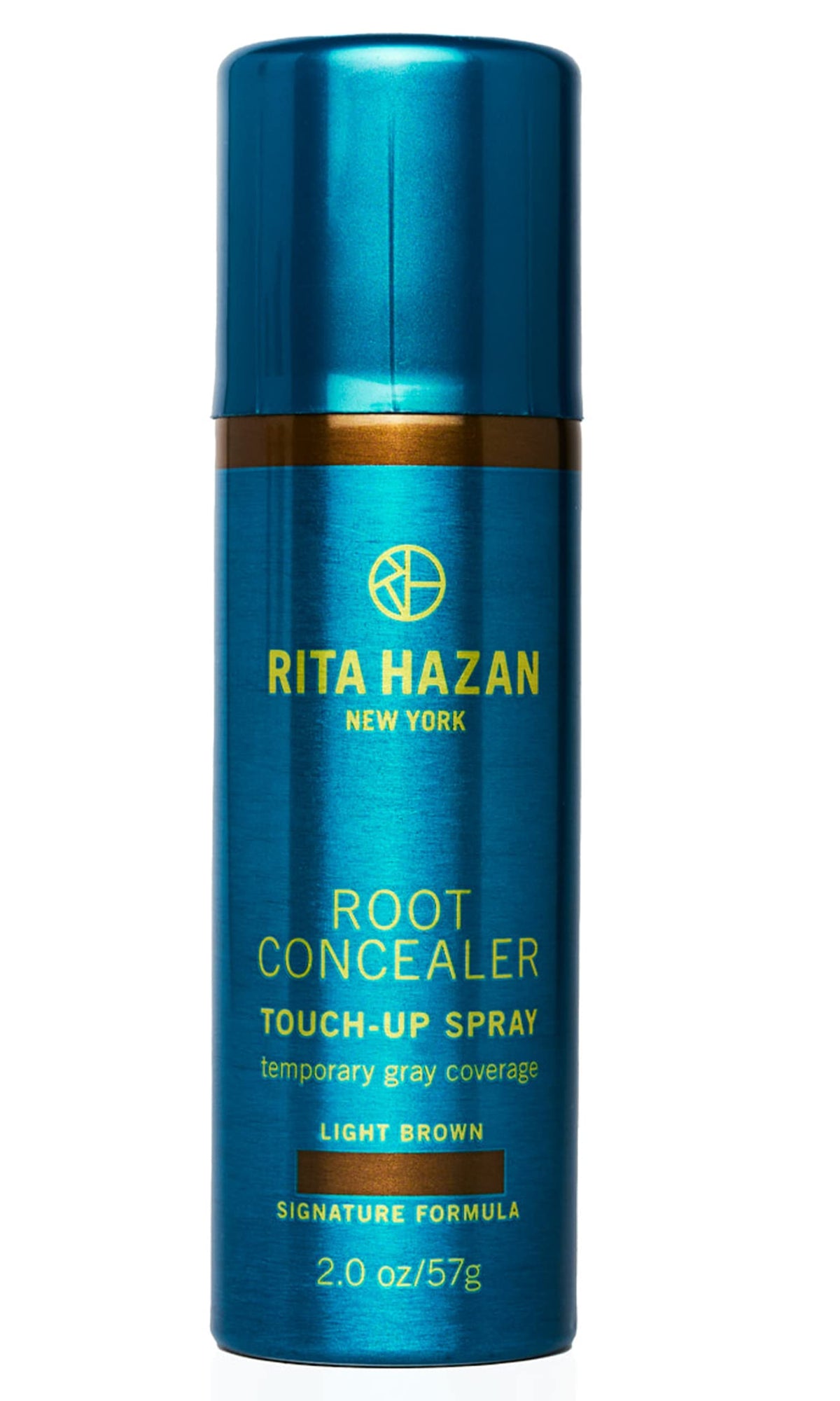 Rita Hazan Root Concealer Spray - Light Brown, Quick Drying, Water-Resistant, 2 Oz.