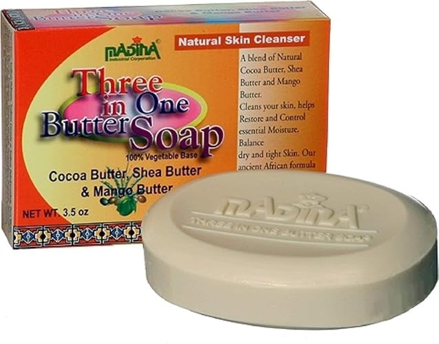 Madina Three In One Butter Soap, 3.5 Oz (Pack Of 5) - Moisturizing & Nourishing Cleanser