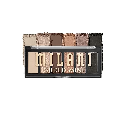 Milani Gilded Mini Eyeshadow Palette - 6 Matte & Shimmer Hues, Call Me Old Fashioned, 0.