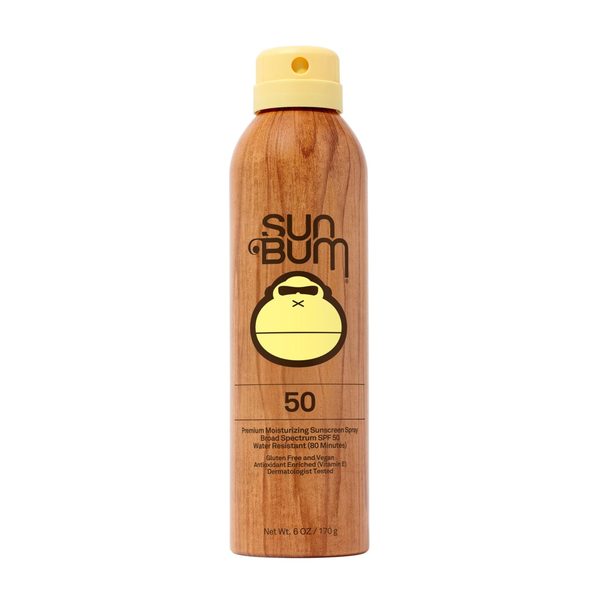 Sun Bum Spf 50 Sunscreen Spray, Vegan, Broad Spectrum, Moisturizing With Vitamin E, 6 Oz