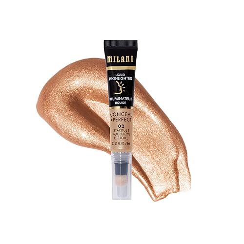 Milani Conceal + Perfect Liquid Highlighter, 02 Stardust - 0.2 Fl Oz, Face Lift Collection