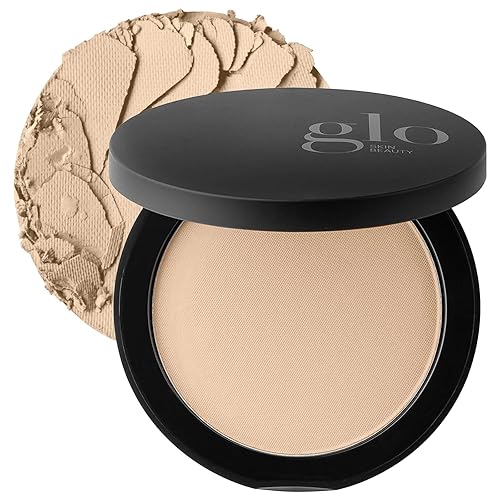 Glo Skin Beauty Pressed Base Powder Foundation - Natural Medium, Flawless Coverage, 0.31 Oz