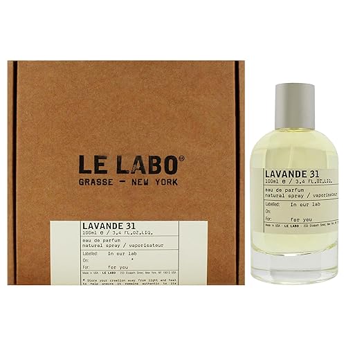 Le Labo Lavande 31 Unisex Eau de Parfum Spray - 3.4 oz - Luxury Fragrance for Men & Women