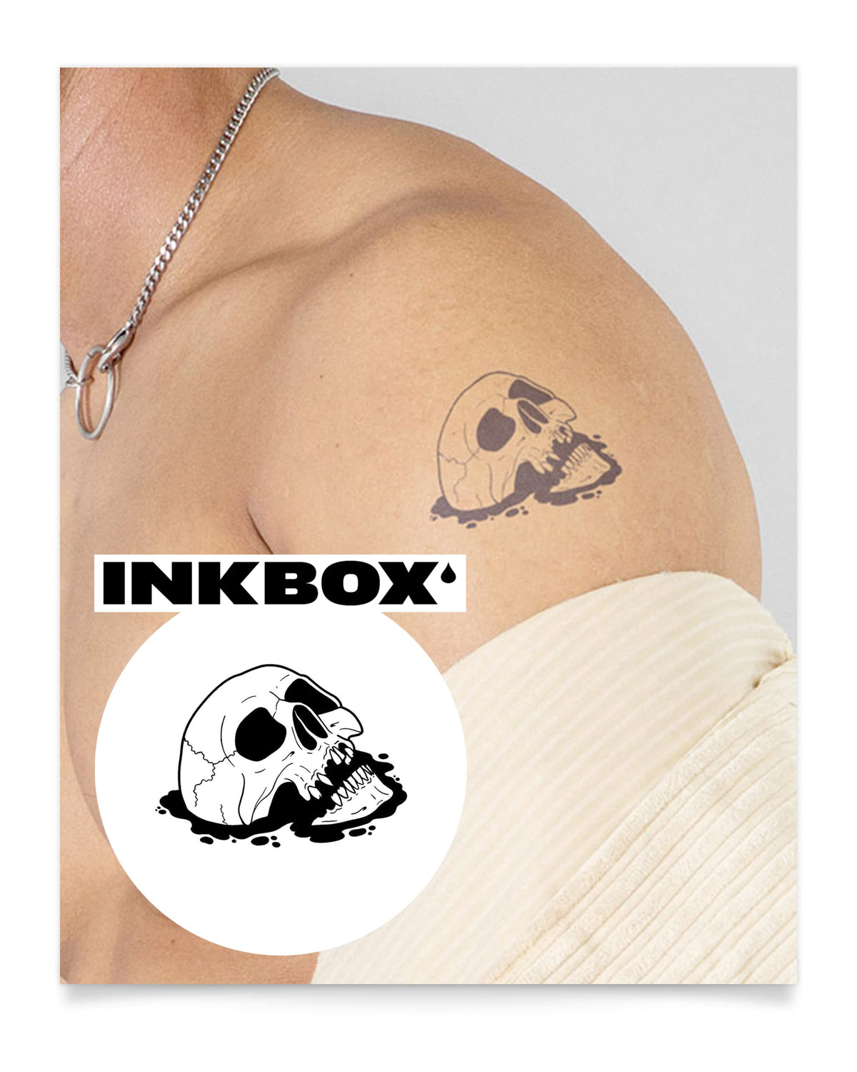 Inkbox Afloat Temporary Tattoo - Semi-Permanent, Water-Resistant, 3X3 In, Lasts 1-2