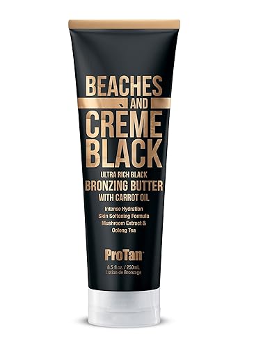 Pro Tan Beaches & Crème Black Butter Dha & Tyrosine 8.5Oz Tanning Lotion, Beige