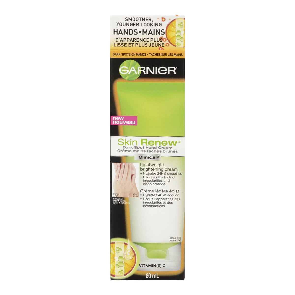 Garnier Dark Spot Hand Treatment, 2.7 Oz - Reduces Dark Spots On Hands, Green