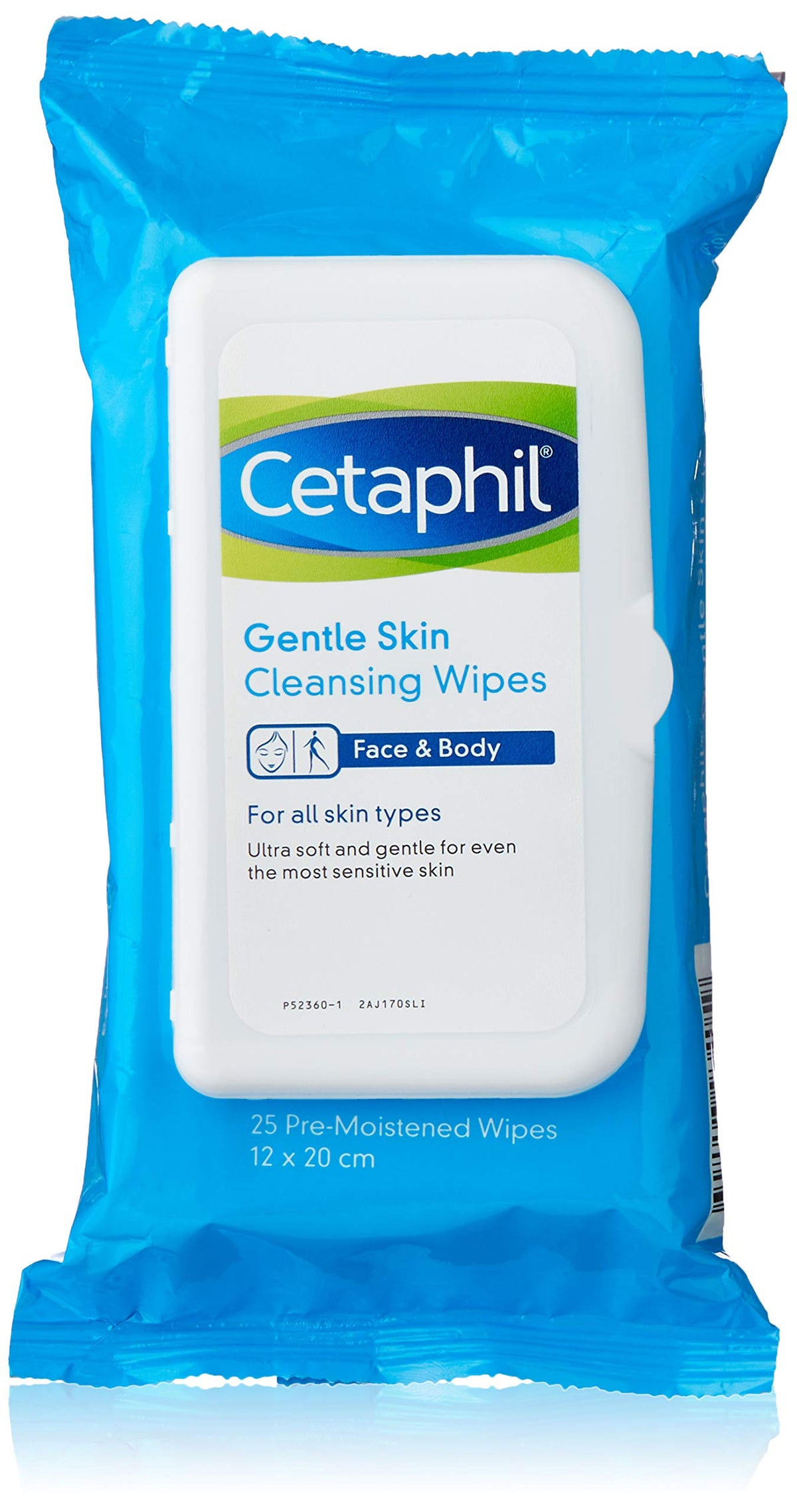 Cetaphil Gentle Skin Cleansing Cloths, 25 Count - Wipes For Dry, Sensitive Skin