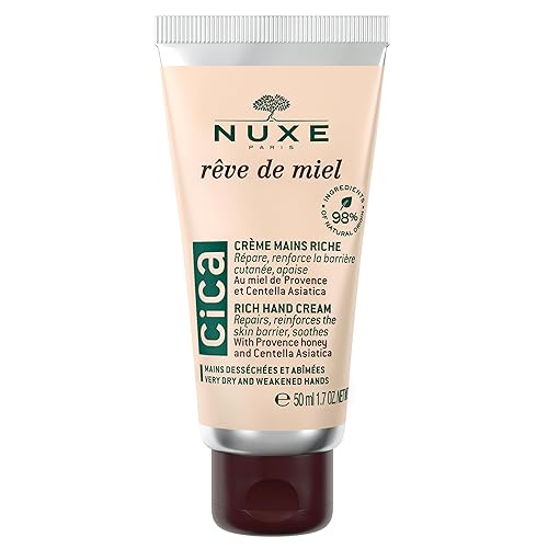 Nuxe Rêve De Miel Cica Hand Cream - Moisturizing Lotion For Dry Hands With Shea Butter & Honey, 1