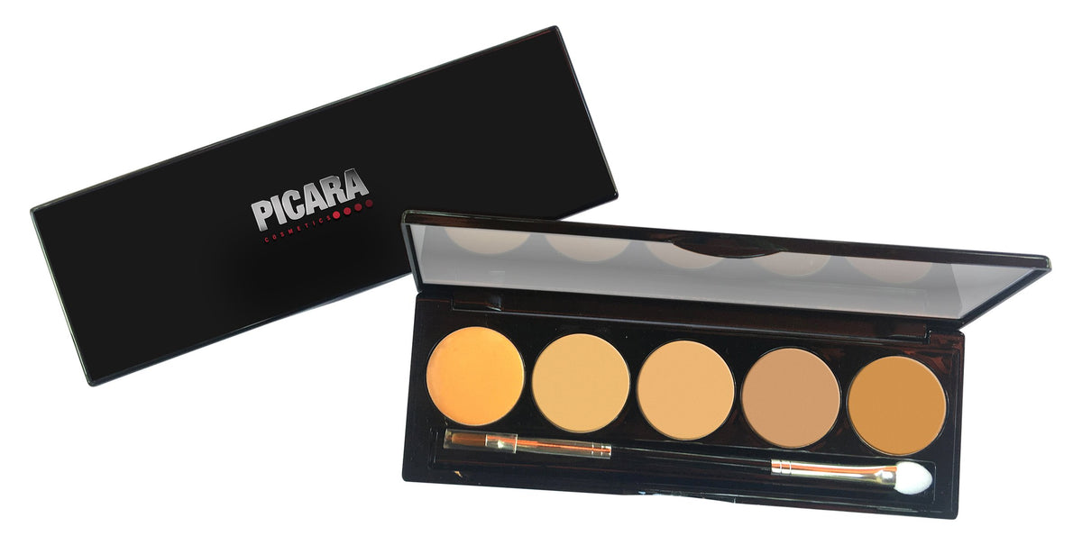 Picara Contour & Highlighting Cream Palette - 5 Shades For Perfect Sculpting & Radiance