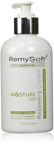 Remysoft Moisturelab Recovery Cream 8Oz - Sulfate-Free Conditioner For Hair Extensions & Wigs